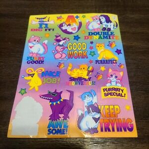 Vintage‎ Lisa Frank Sticker Sheet Teacher S540